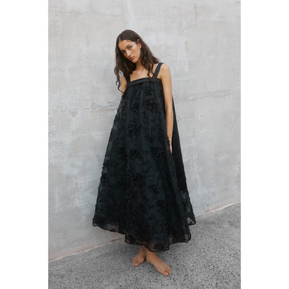 AJE Ursula Midi Dress black AU6/US2